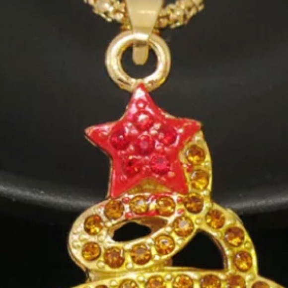 🎄🆕 Betsey Johnson Style - Christmas Tree Necklace - Picture 3 of 6